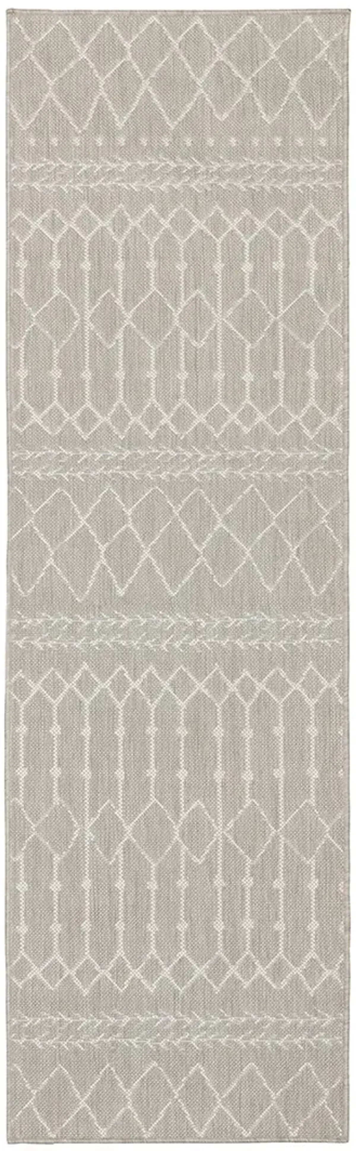 Portofino 1'10" x 7'3" Grey Rug