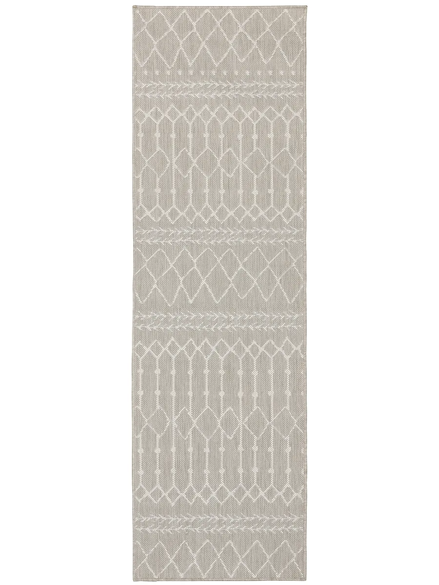 Portofino 1'10" x 7'3" Grey Rug