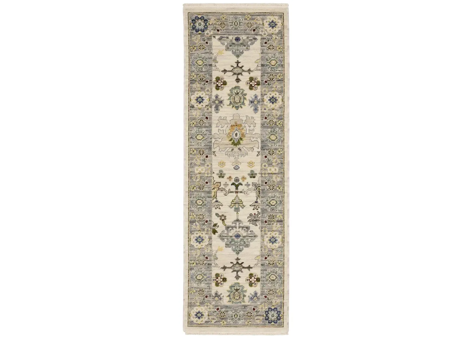 Lucca 2'6" x 12' Ivory Rug