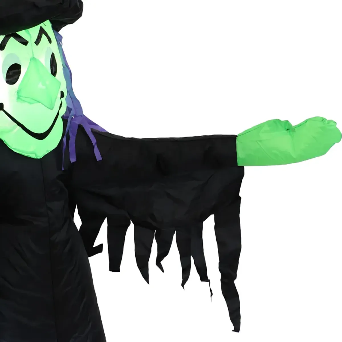 Sunnydaze Wendolyn the Wicked Witch Inflatable Halloween Decoration - 5 ft