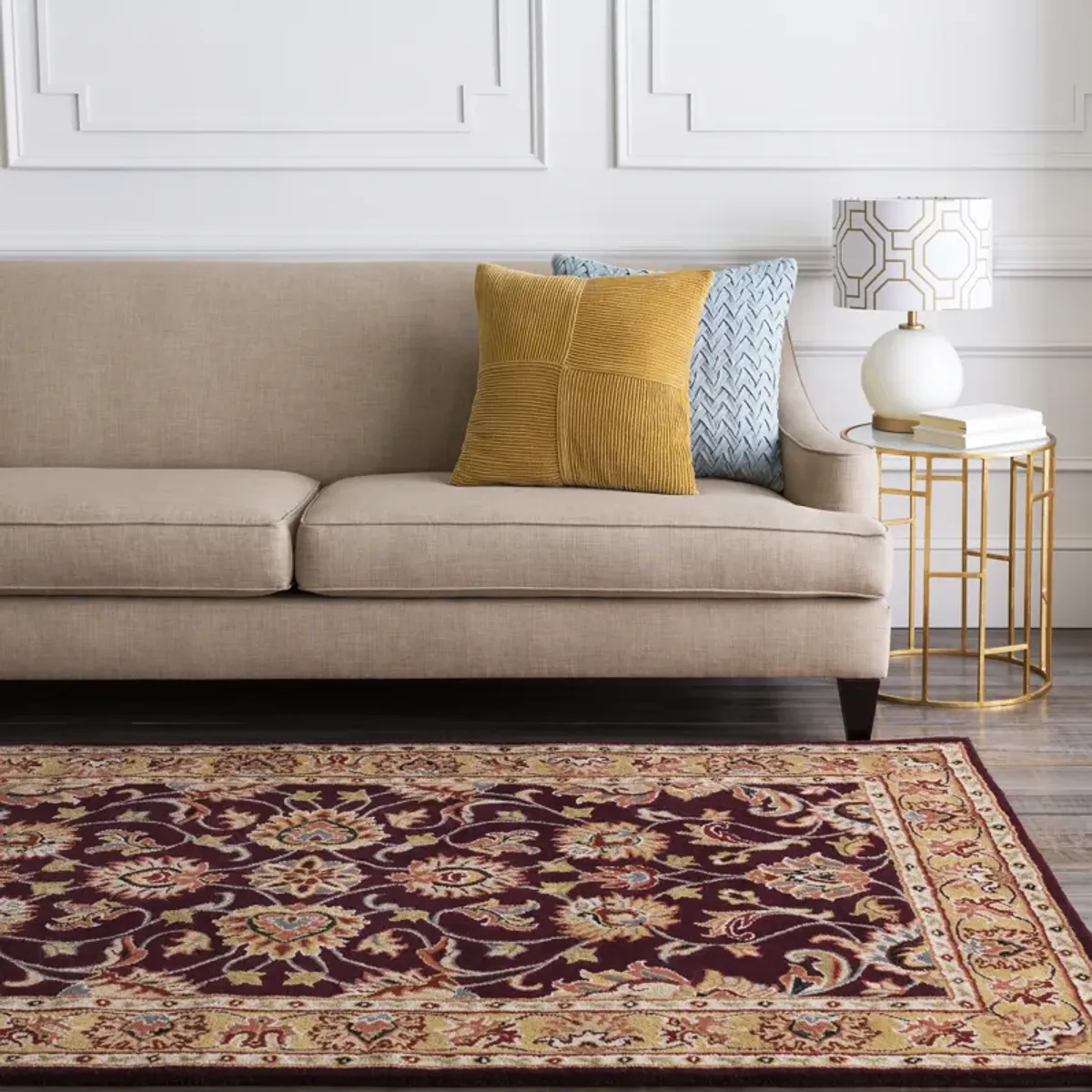 Caesar CAE-1004 4' Round Black Rug
