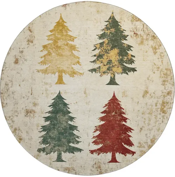 Merry & Bright MY17 8' Round Rug