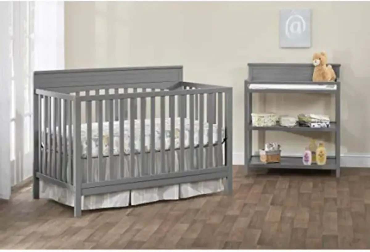 Oxford Baby Emerson 4 In 1 Convertible Crib Dove Gray