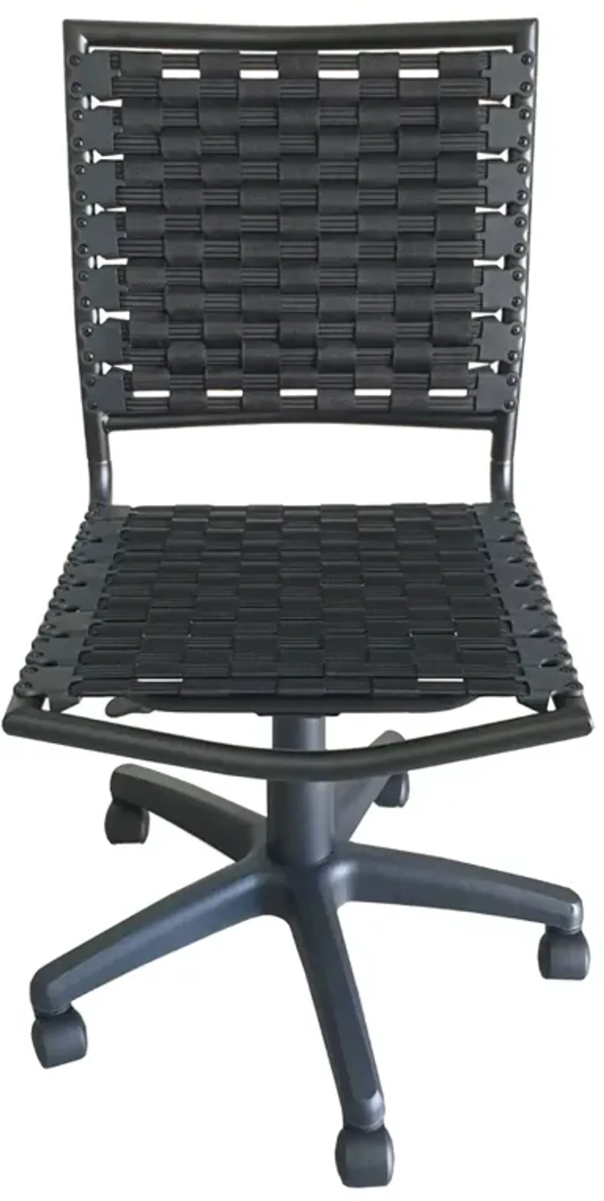 Bungee Task Office Chair Armless With Black Coating