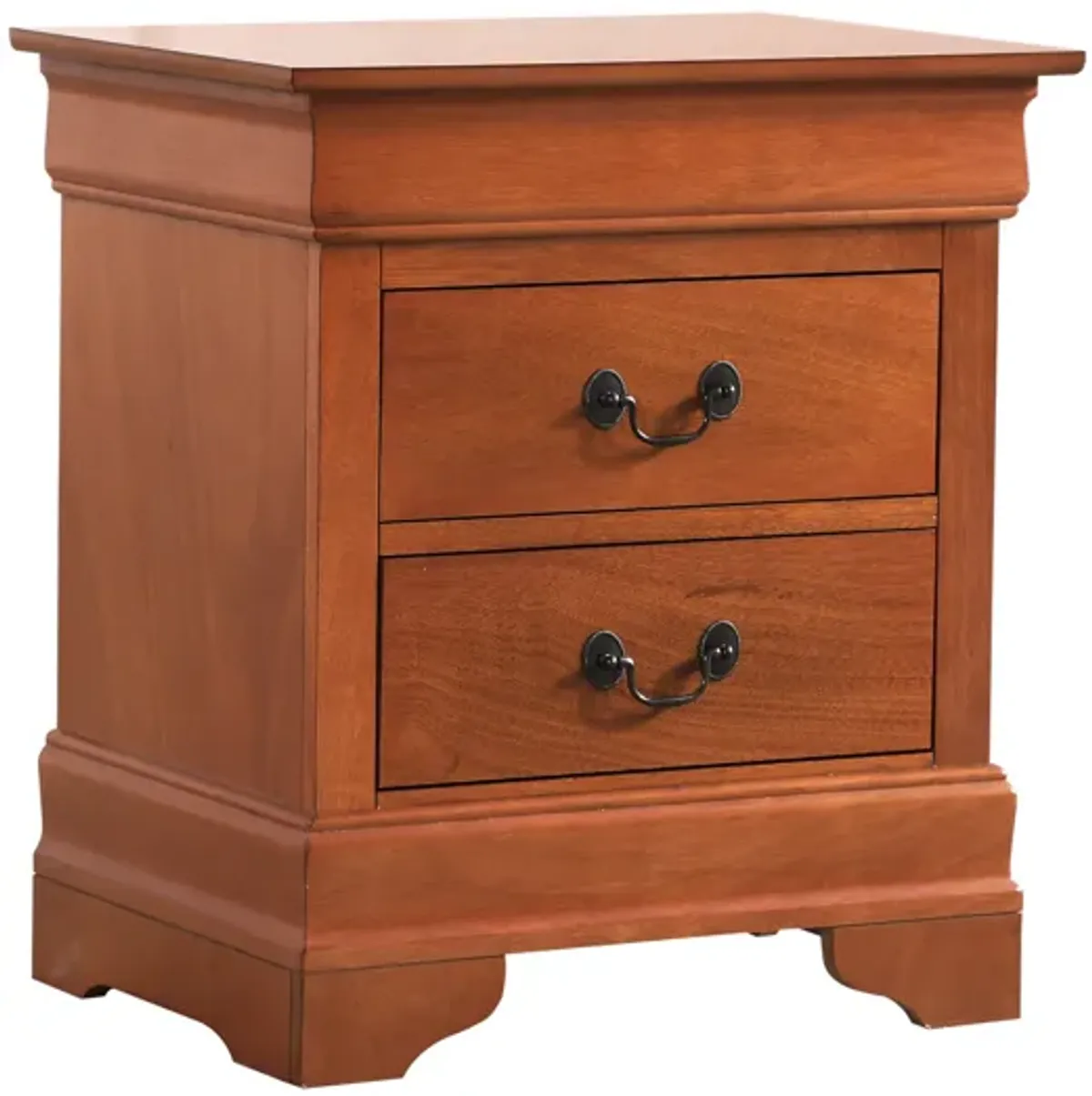 Louis Philippe 2-Drawer Nightstand (24 in. H X 22 in. W X 16 in. D)