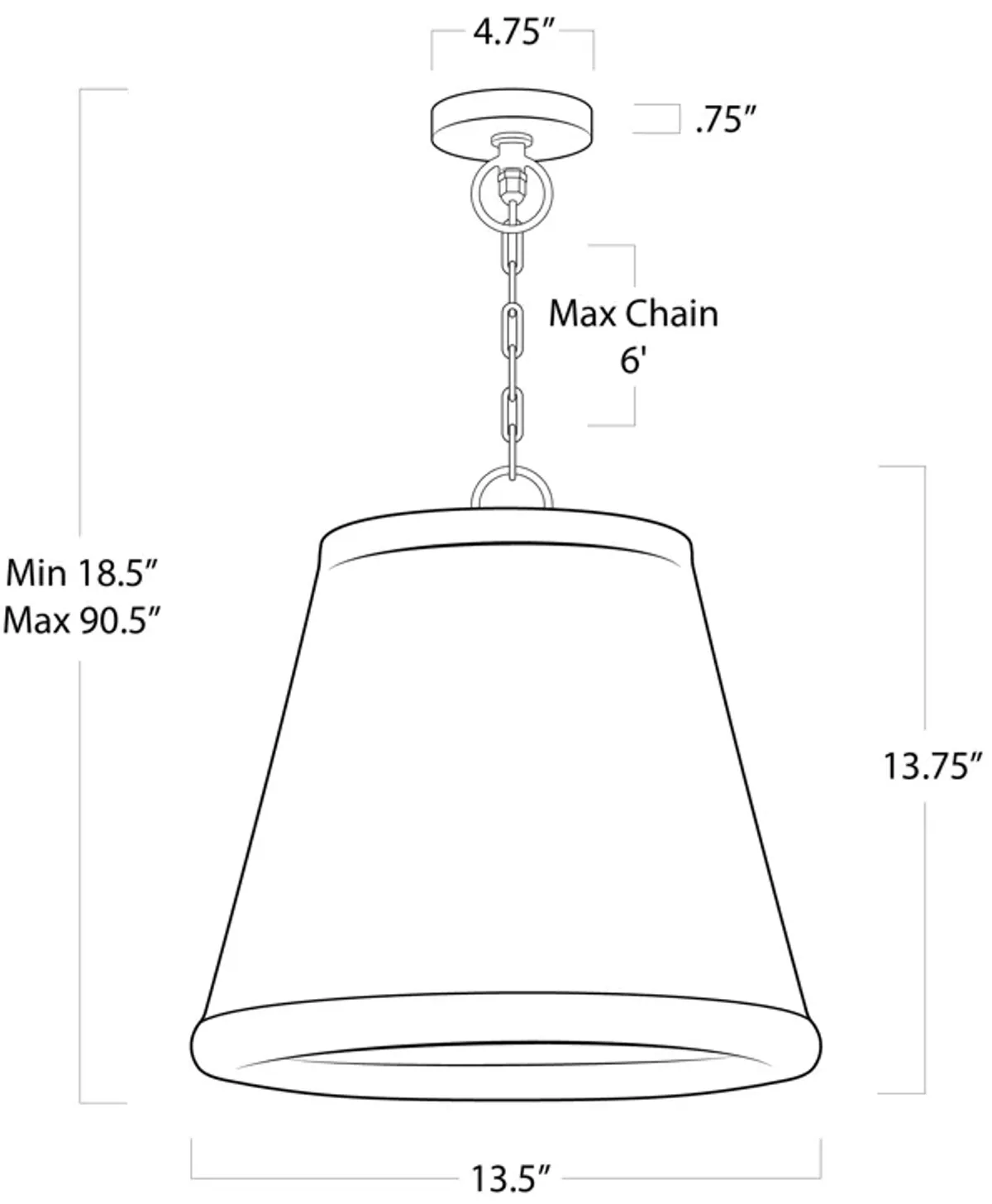 Augustine Outdoor Pendant Small