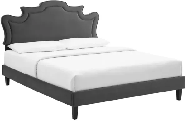 Modway - Neena Performance Velvet Queen Bed