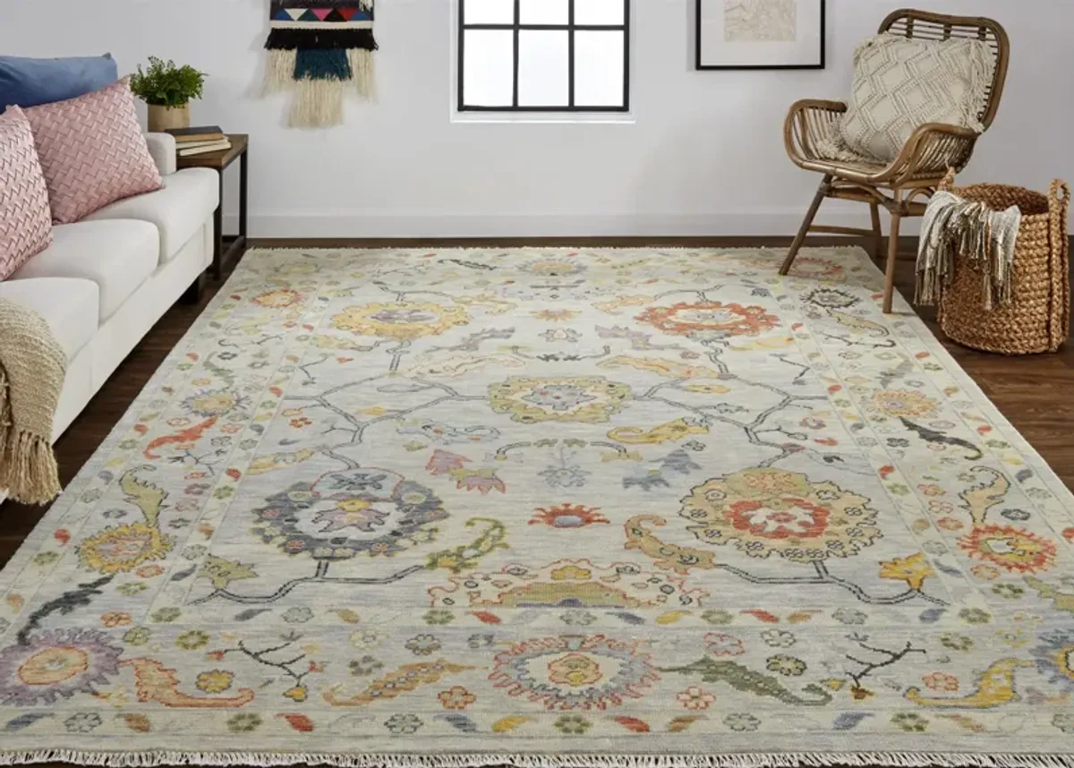 Karina 6793F Gray/Yellow/Red 2' x 3' Rug