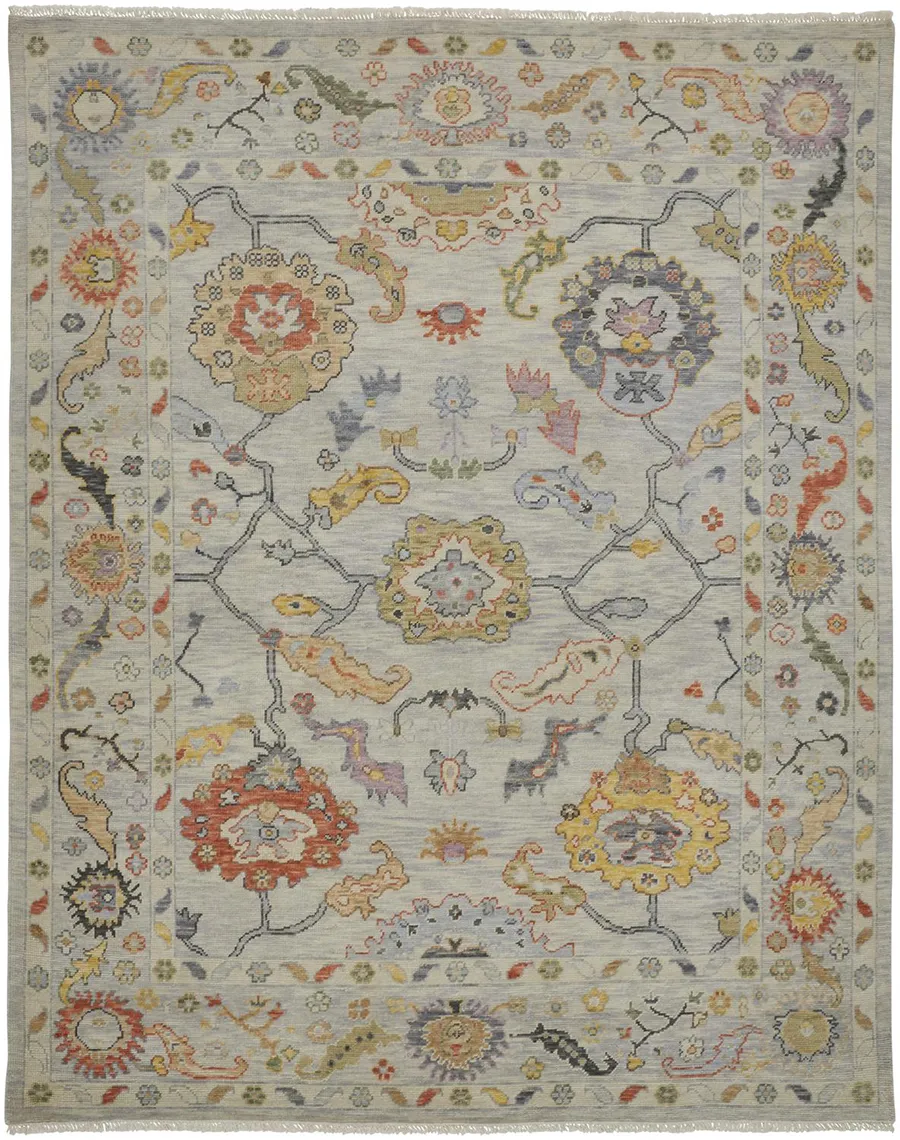 Karina 6793F Gray/Yellow/Red 2' x 3' Rug