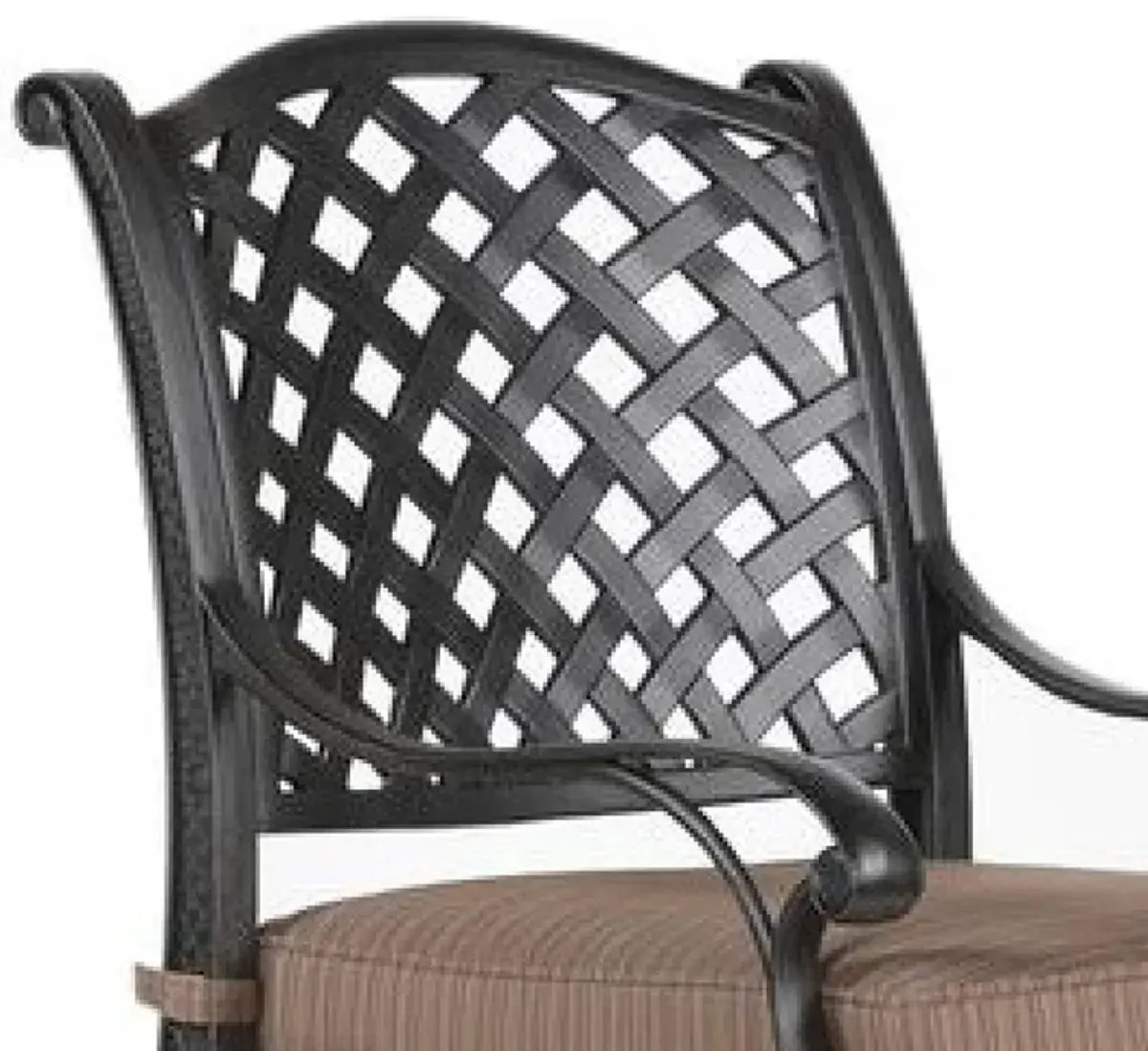 49 Inch Zoe Swivel Outdoor Bar Stool, Set of 2, Black and Brown-Benzara