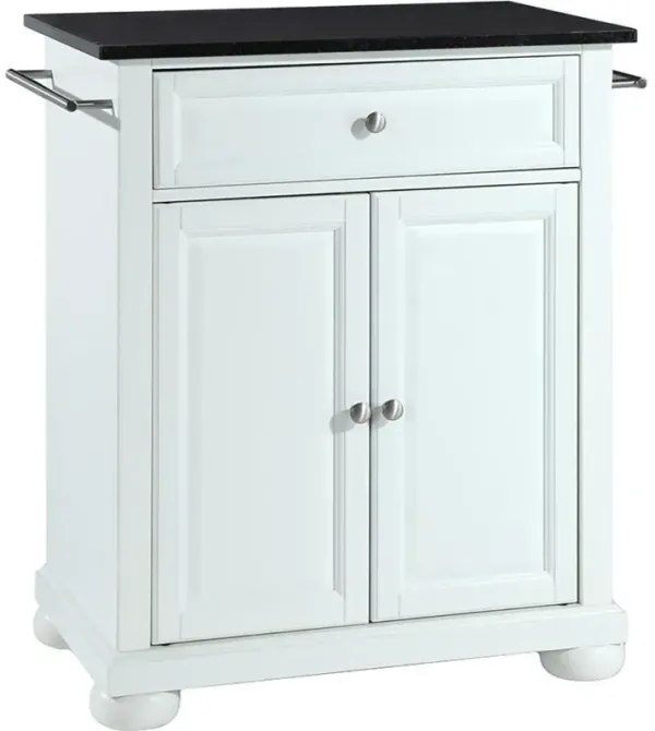 Alexandria Granite Top Portable Kitchen Island/Cart
