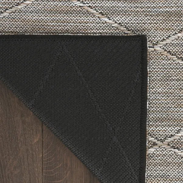 Washable Solutions WSL01 Gray/Mocha 9' x 12' Rug