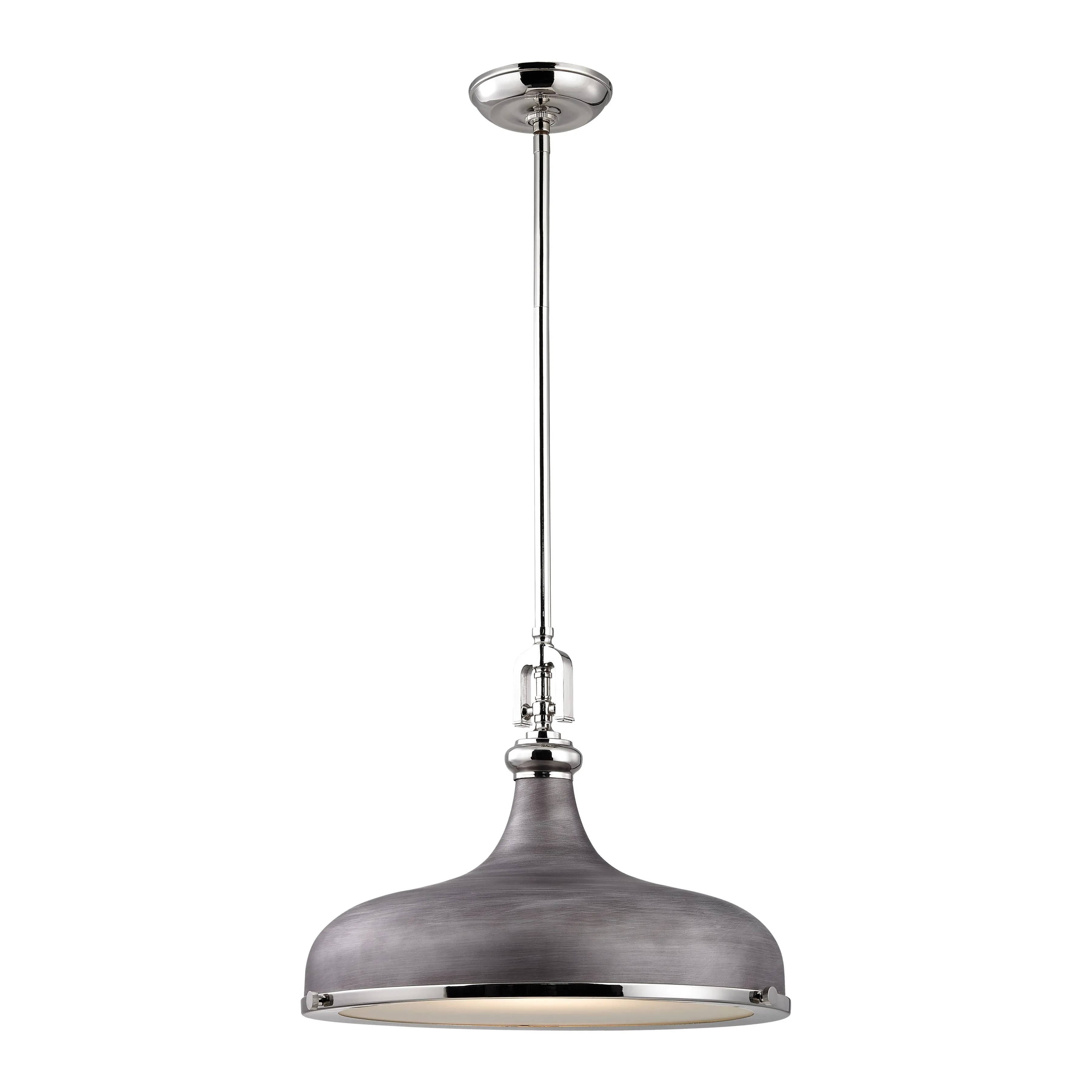 Rutherford 18'' Wide 1-Light Grey Pendant