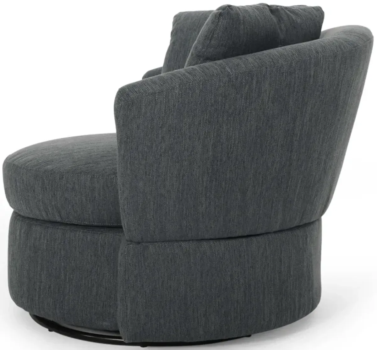 Modern Swivel Accent Chair with Pillows