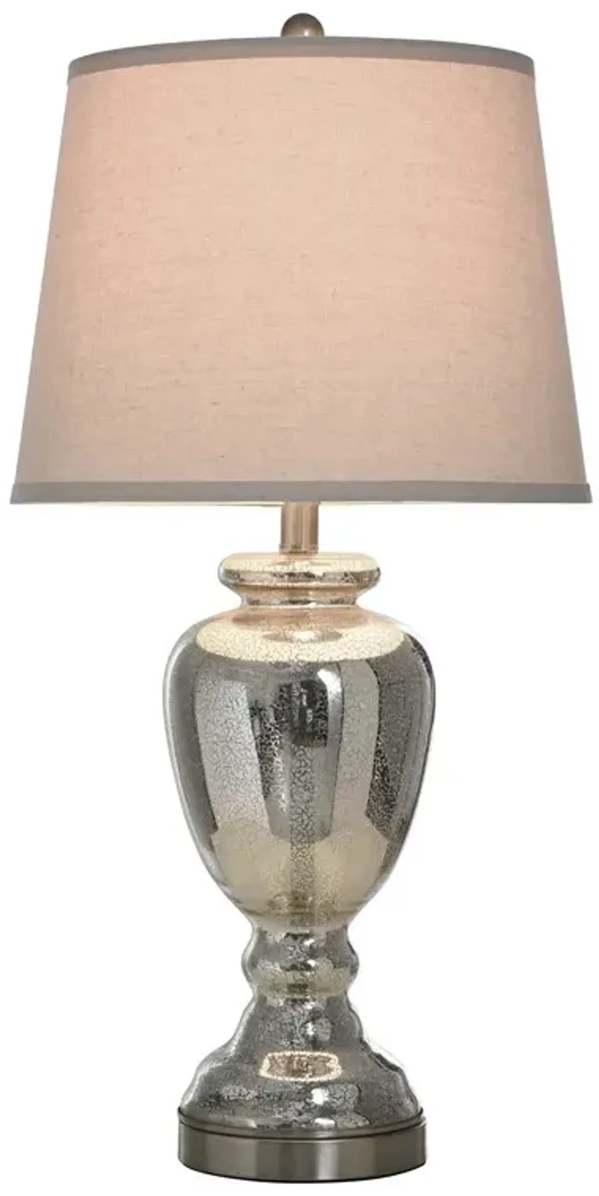 Silverleaf Mercury Glass Lamp
