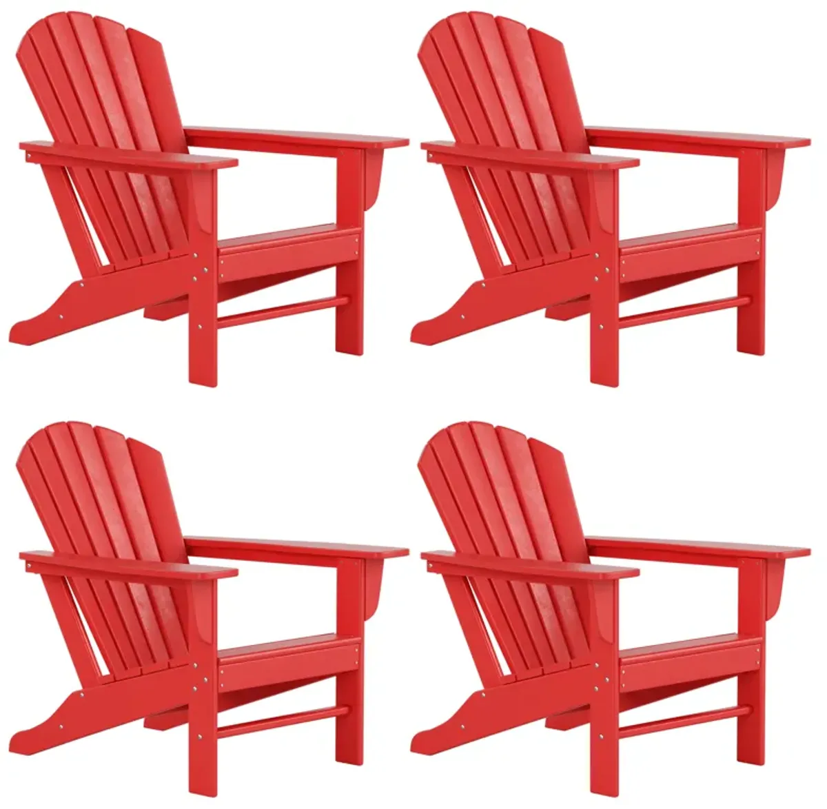 WestinTrends Outdoor Patio Adirondack Chair (Set of 4)