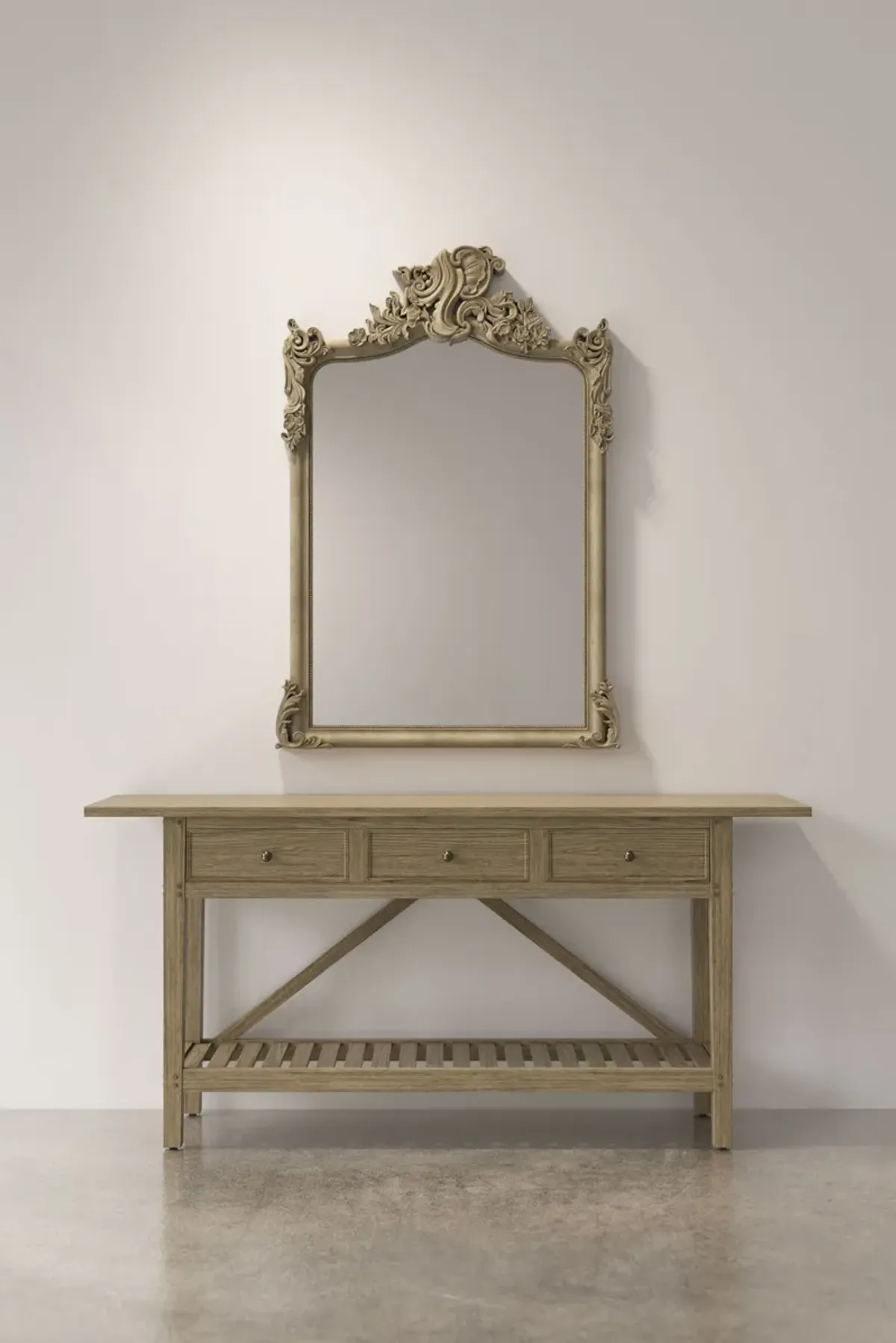 Inclination Rustic French Console Table