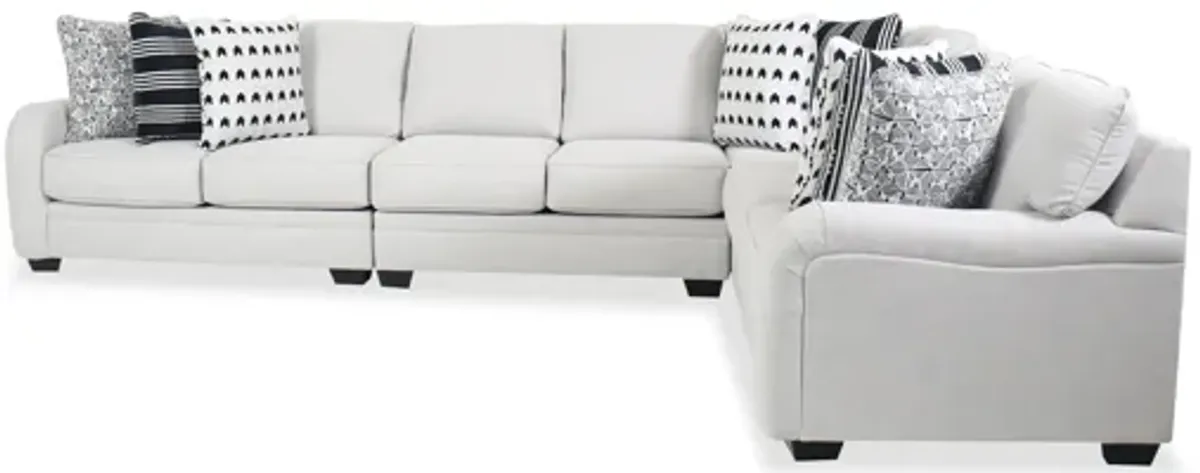 Huntsworth Gray 4-Piece Sectional