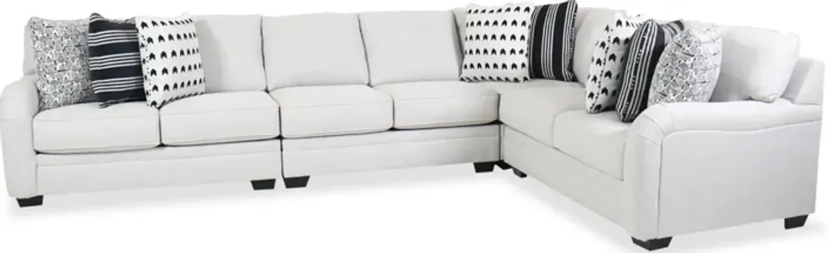 Huntsworth Gray 4-Piece Sectional