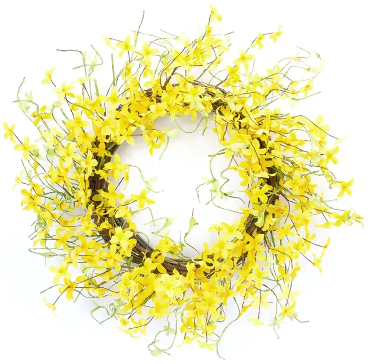 Forsythia Wreath for Bright Spring or Seasonal Home Décor