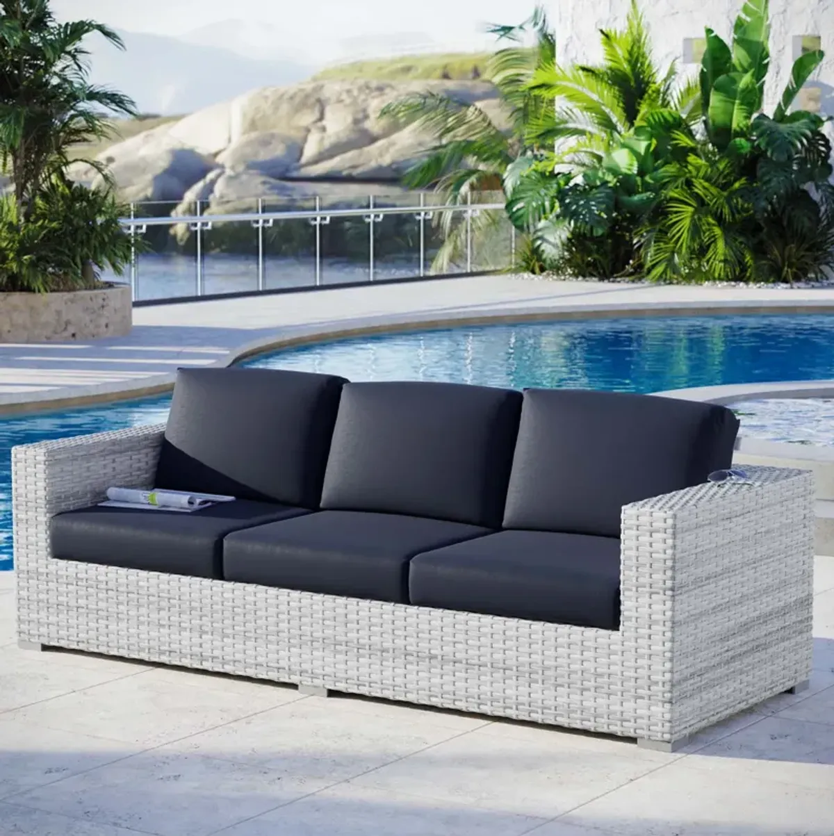 Modway - Convene Outdoor Patio Sofa