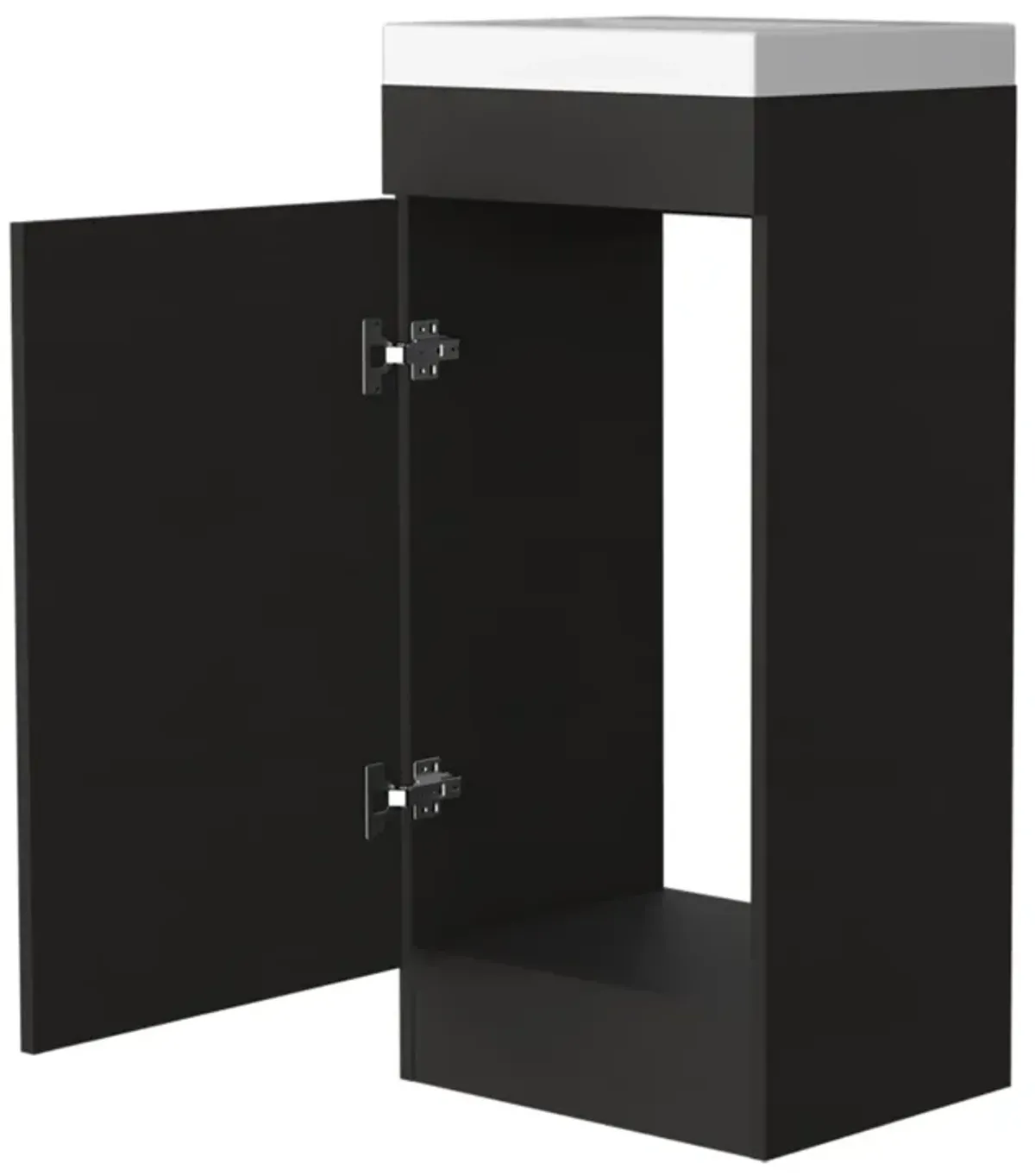 Redmond Rectangle Bathroom Vanity Black Wengue