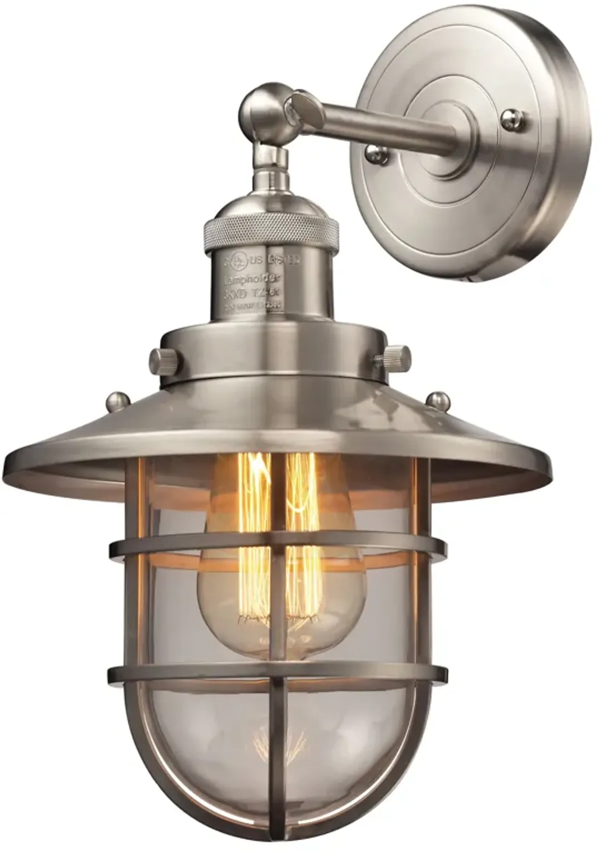 Seaport 13'' High 1-Light Grey Sconce