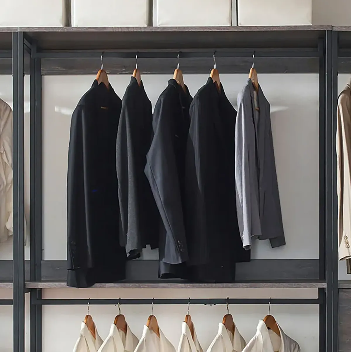 Monica Wood Walk-in Closet System