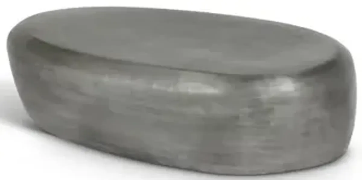 Meridian Furniture Capsule Silver Aluminum Coffee Table