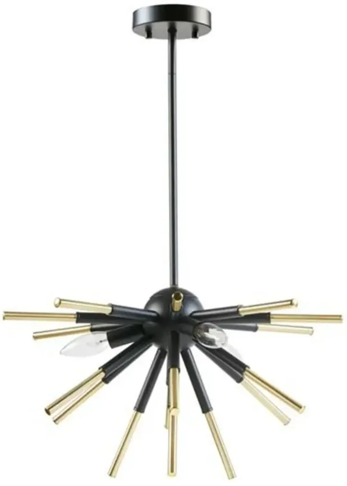 Belen Kox Geometric Black/Gold Adjustable Chandelier, Belen Kox