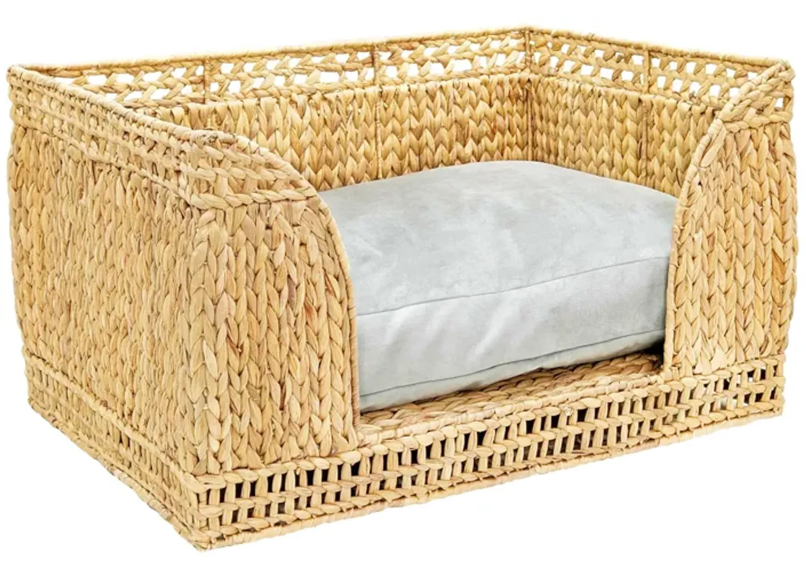 Poppy Black Rattan Small Pet Bed