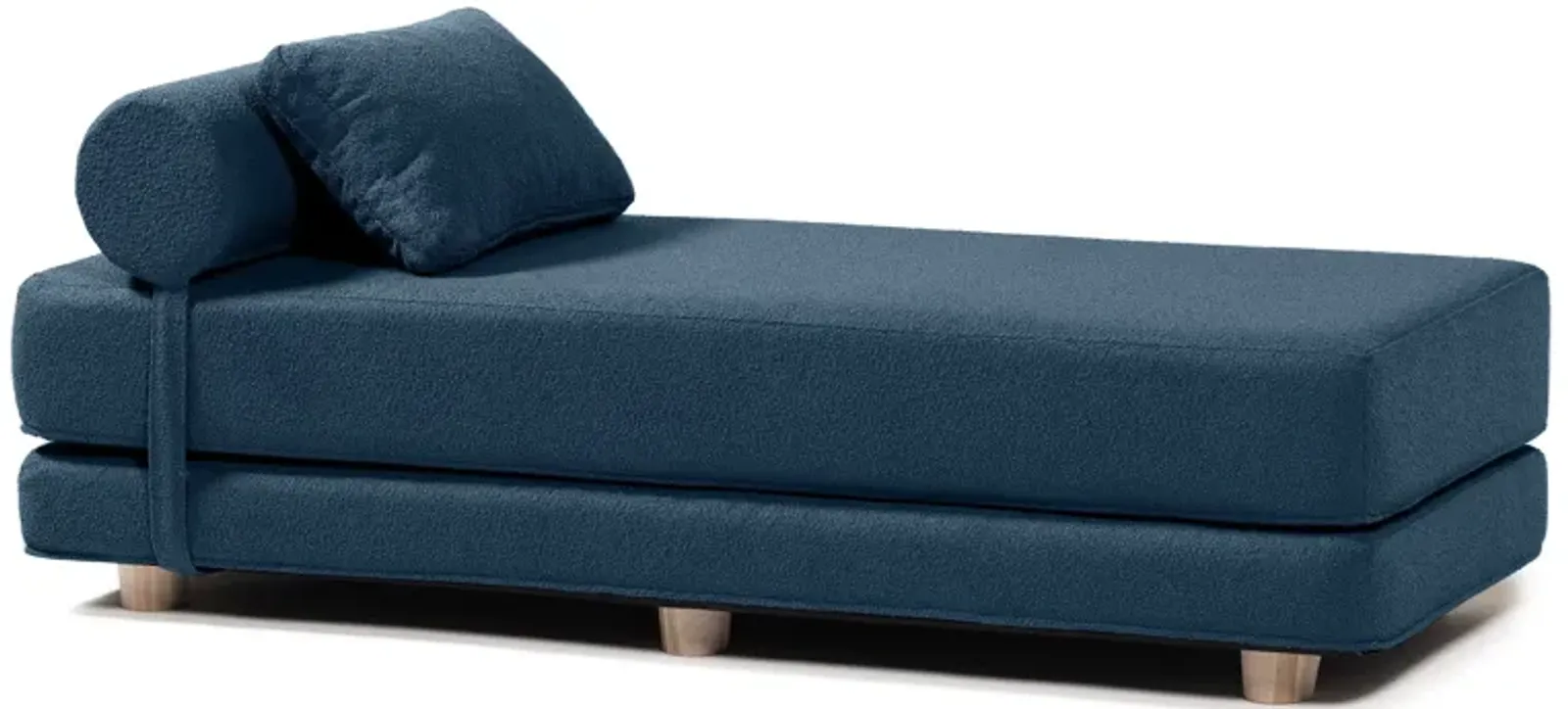 Jaxx Avida Daybed � Fold Out Queen Sleeper � Premium Boucle: Sleek and Modern Lounge for Relaxing and Overnight Guests