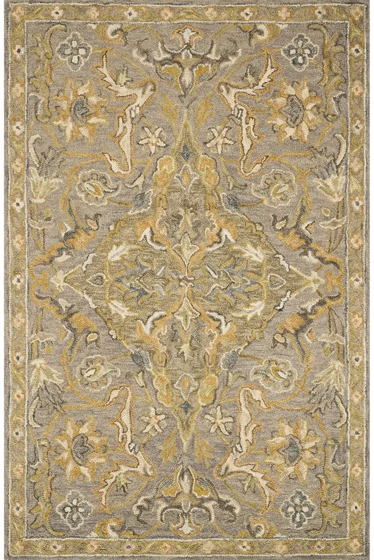 Victoria VK04 Grey/Multi 7'9" x 9'9" Rug