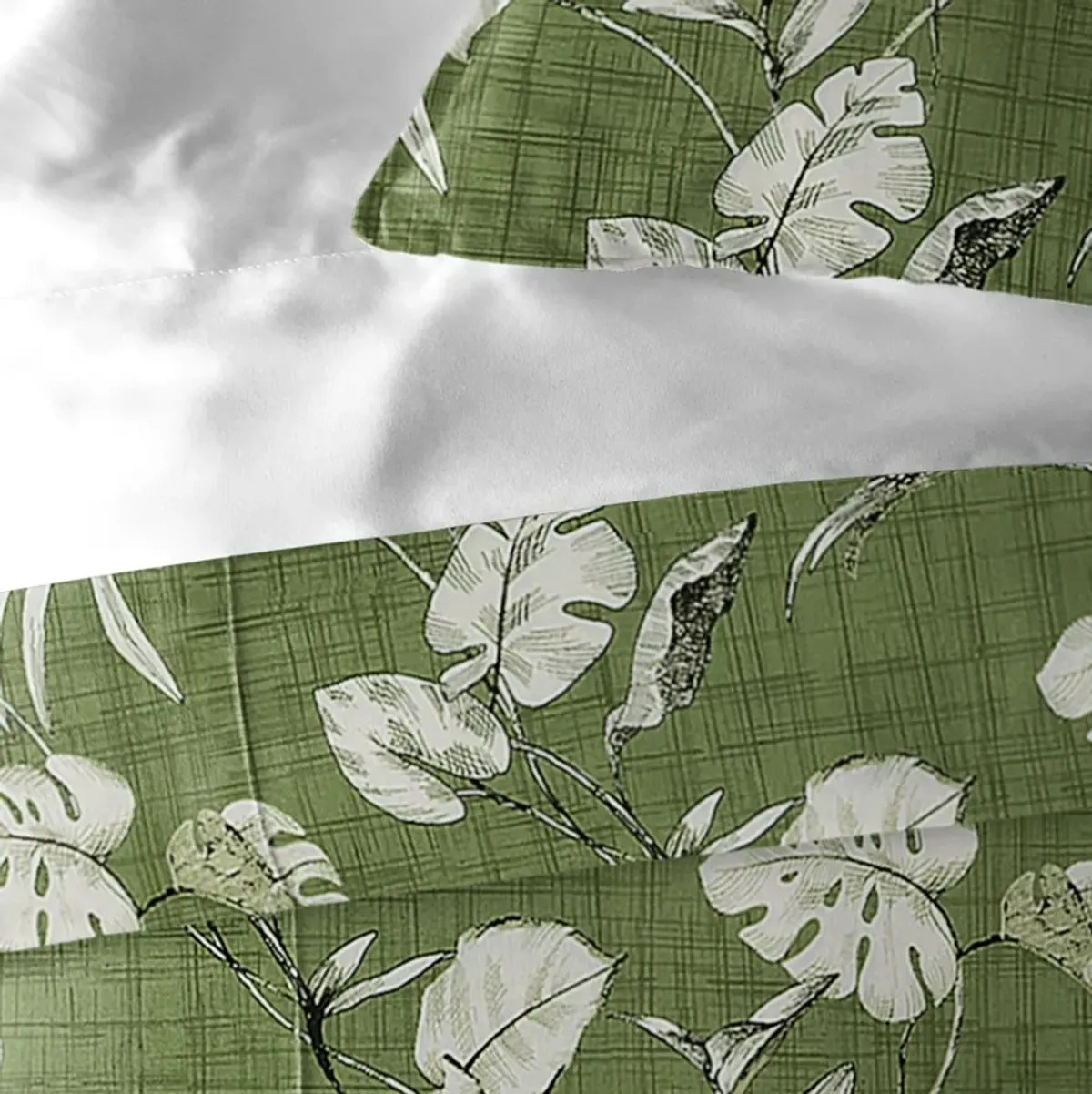 6ix Tailors Fine Linens Tropez Green Coverlet Set