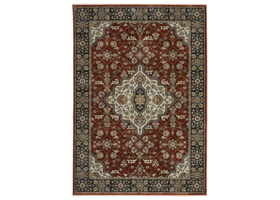 Aberdeen 5'3" x 7'6" Red Rug