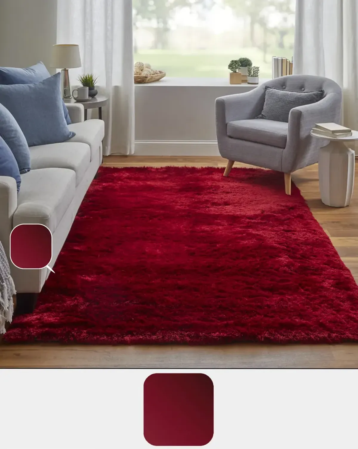 Indochine 4550F Red/Purple 2'6" x 6' Rug