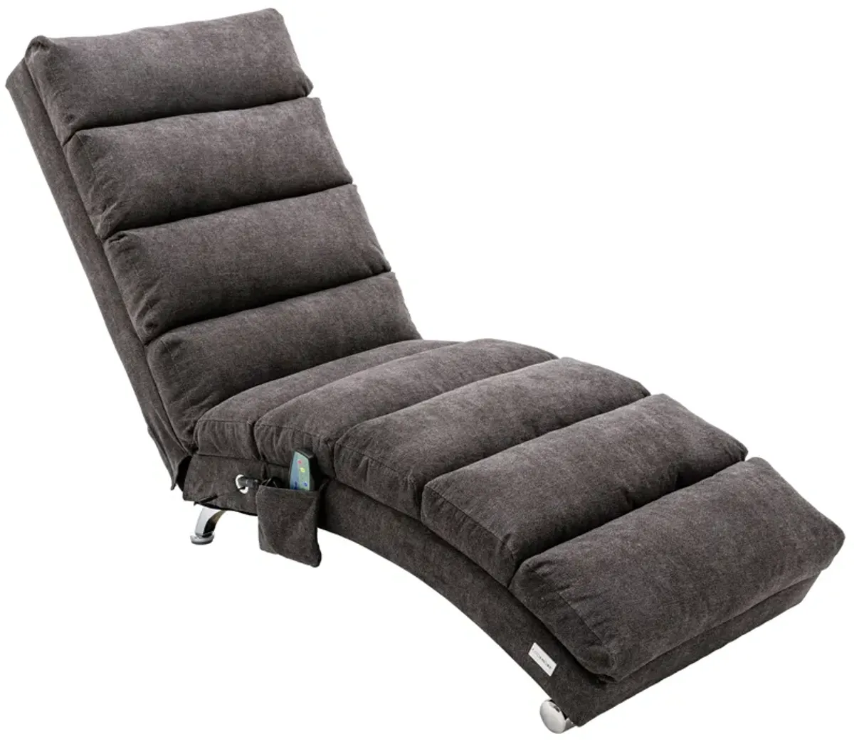 Linen Chaise Lounge Indoor Chair - Modern Long Lounger for Office or Living Room