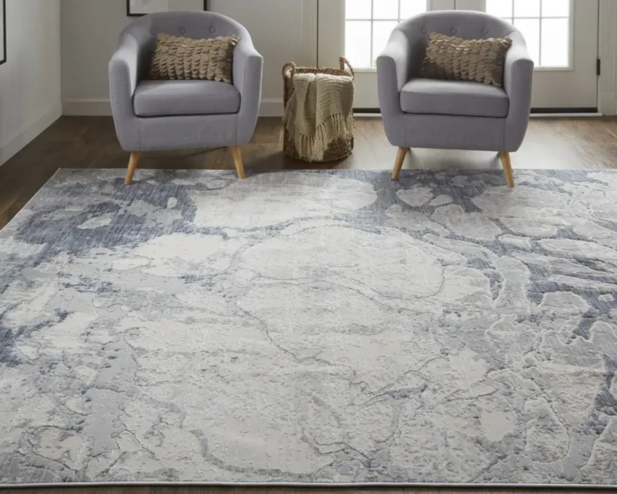 Laina 39G8F Ivory/Blue 3' x 8' Rug