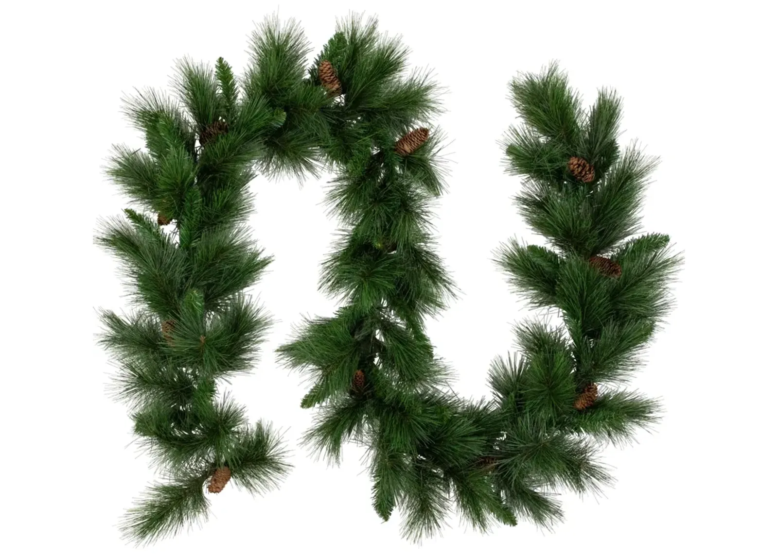 9' x 14" White Valley Pine with Pine Cones Artificial Christmas Garland - Unlit