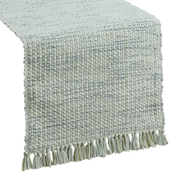 Park Designs Blue Basketweave Table Runner 36"L