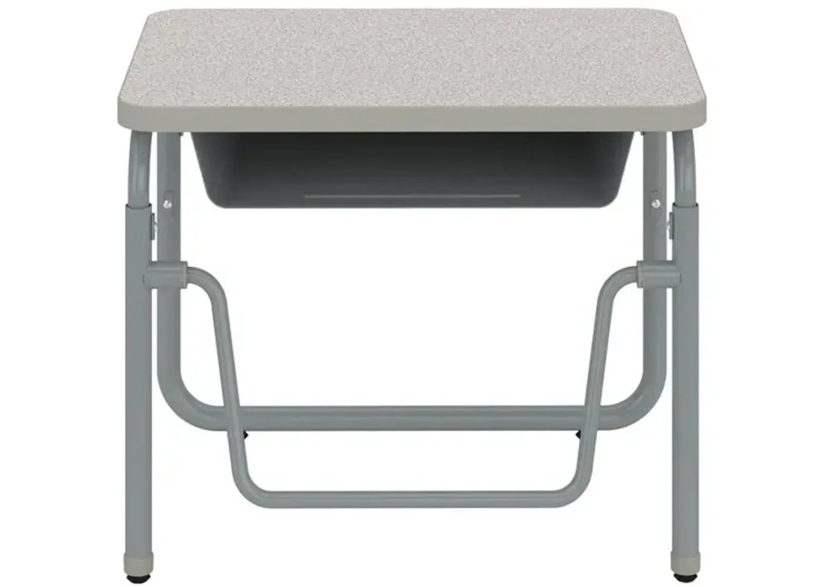 AlphaBetter®  2.0 Height – Adjustable Student Desk with Book Box and Pendulum Bar 22”-30” - Gray