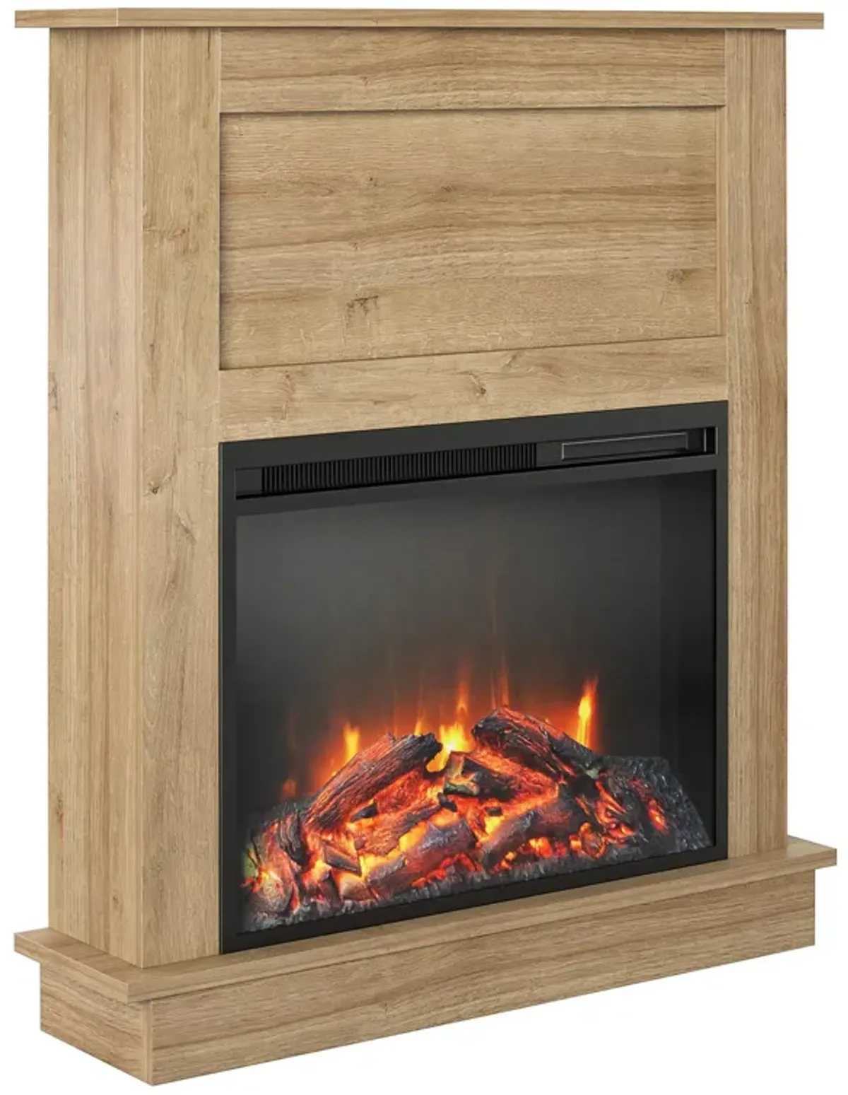 Ameriwood Home Ellsworth Fireplace Space Heater with Mantel