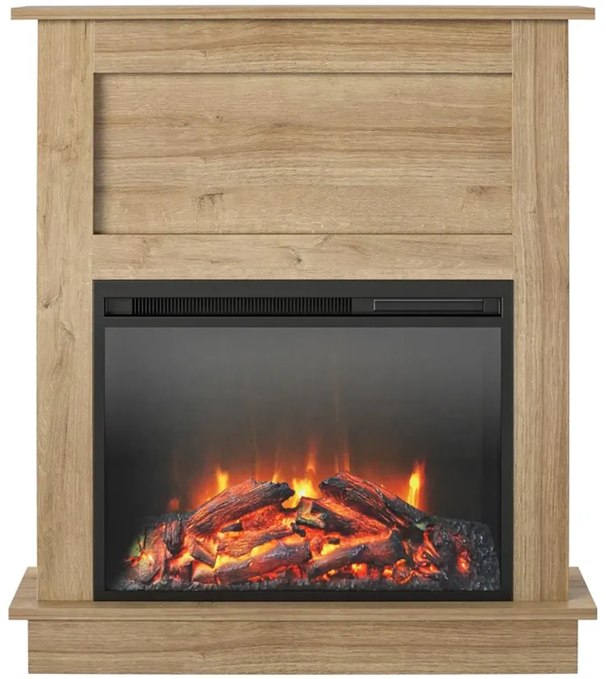 Ameriwood Home Ellsworth Fireplace Space Heater with Mantel