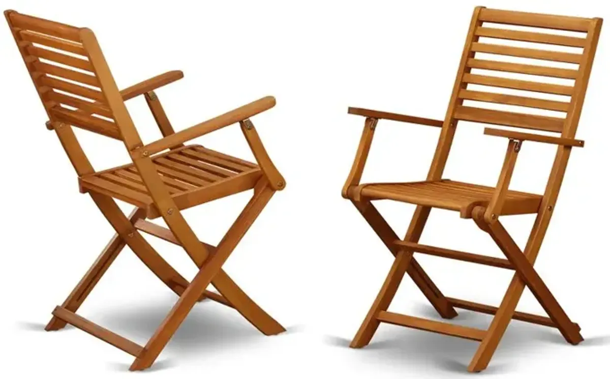 Wooden Patio Set Natural Oil