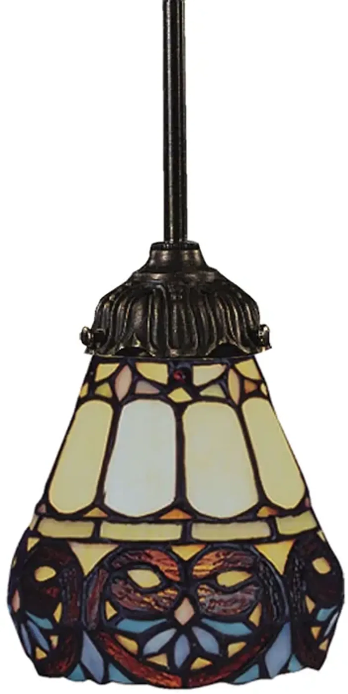 Mix-n-match 6'' Wide 1-Light LED Mini Pendant Tiffany Bronze