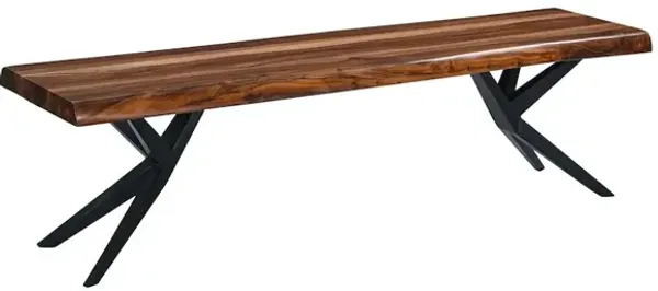 World Interiors Rosewood 68 Bench in Natural Sheesham