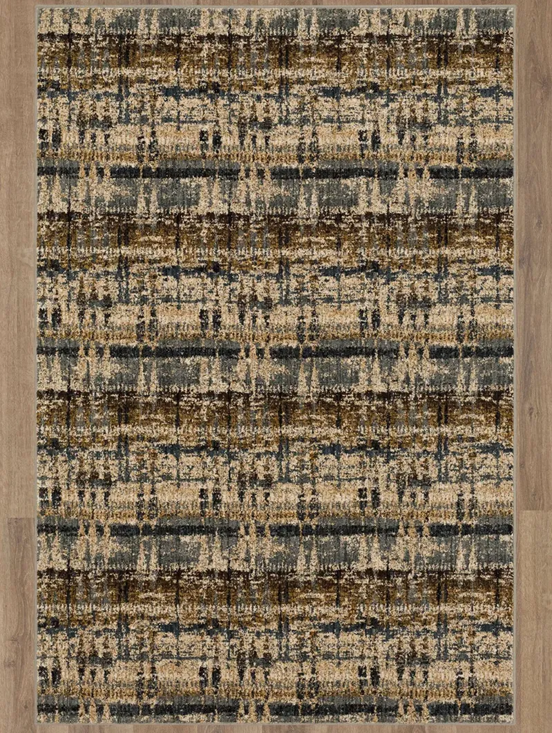 Expressions by Scott Living Kaleidoscopic Denim 2' X 3' Rug