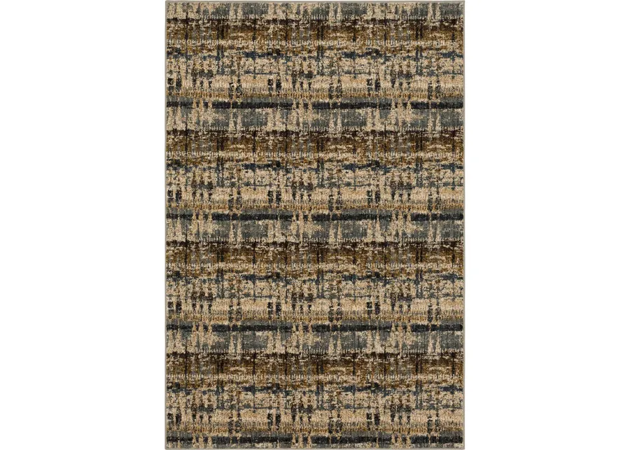 Expressions by Scott Living Kaleidoscopic Denim 2' X 3' Rug