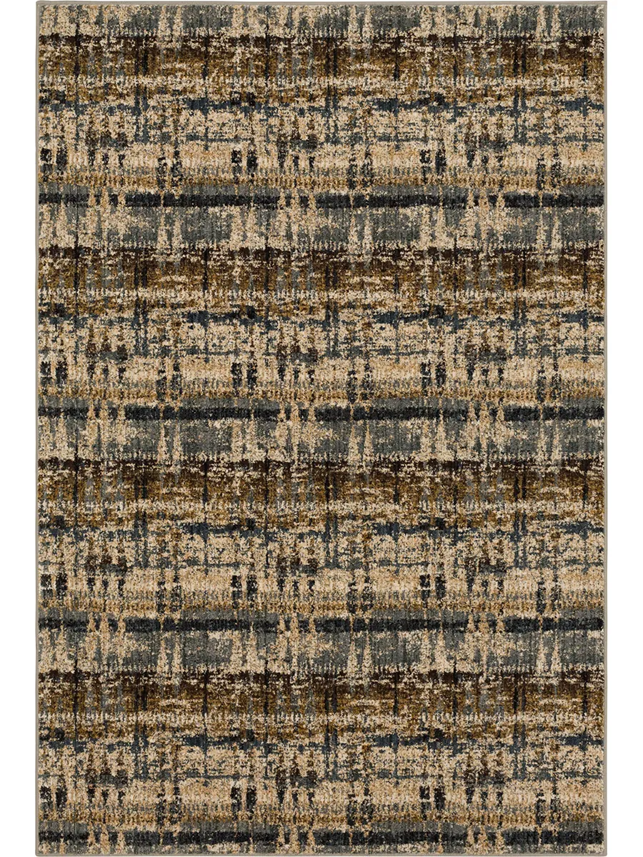 Expressions by Scott Living Kaleidoscopic Denim 2' X 3' Rug