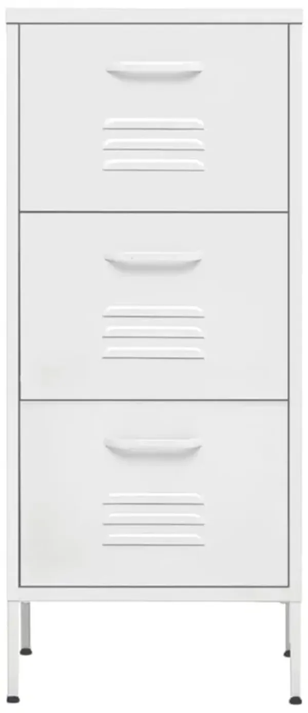 vidaXL Storage Cabinet 16.7"x13.8"x40" Steel